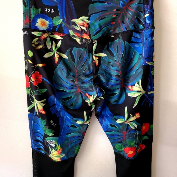 Nike tropical legging with mesh L - Picture 5 of 8